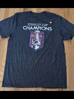 Fanatics Charcoal Gray Stanley Cup Champions 2022 T-Shirt